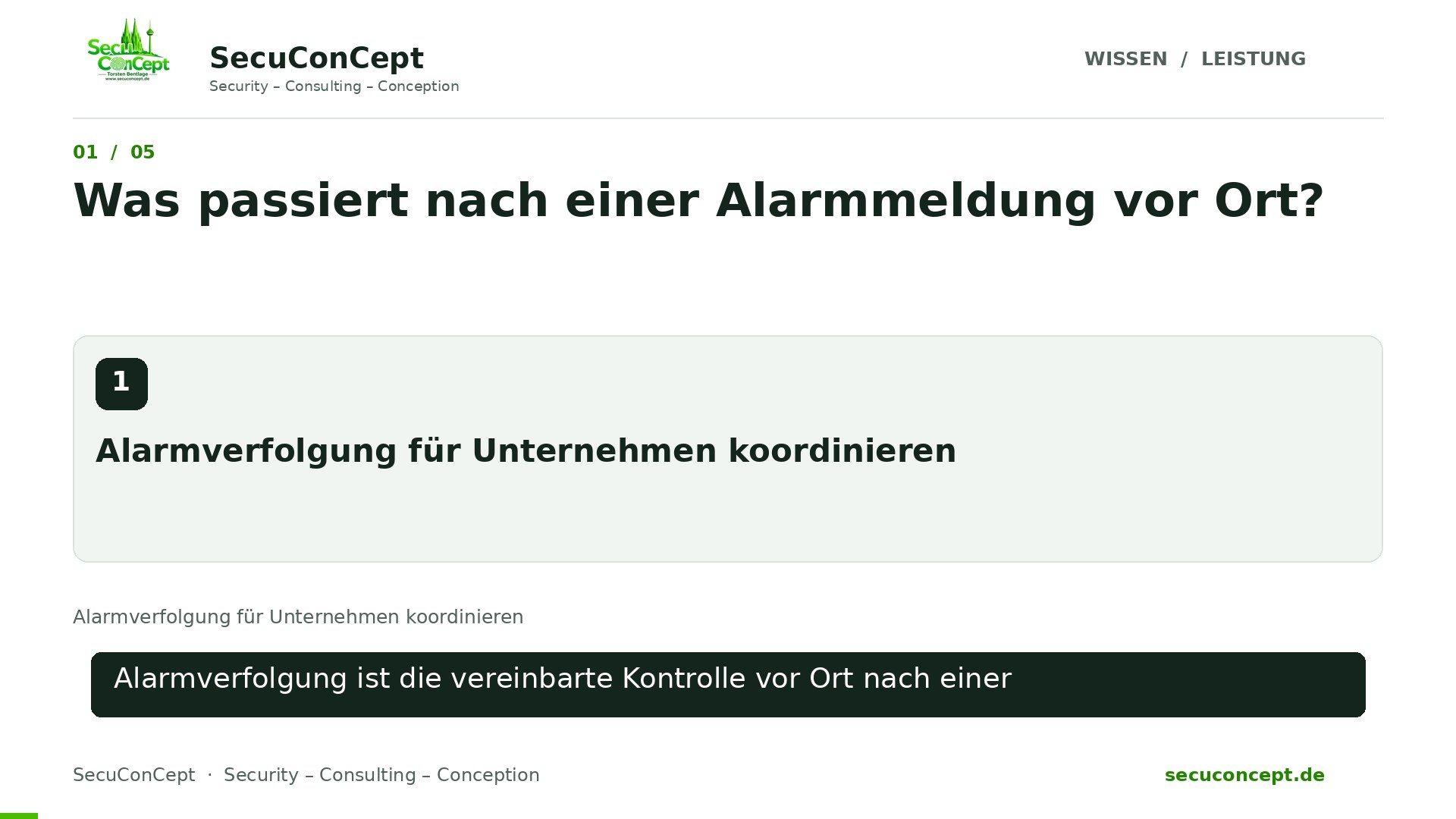Vorschaubild: Alarmverfolgung für Unternehmen koordinieren