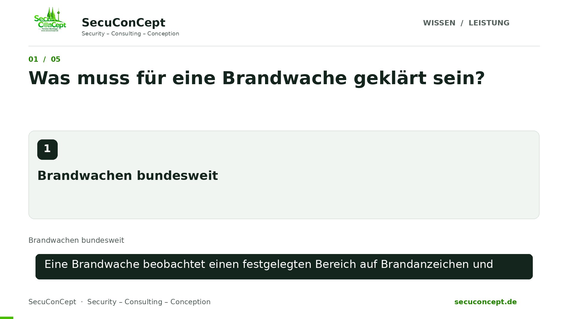 Vorschaubild: Brandwachen bundesweit