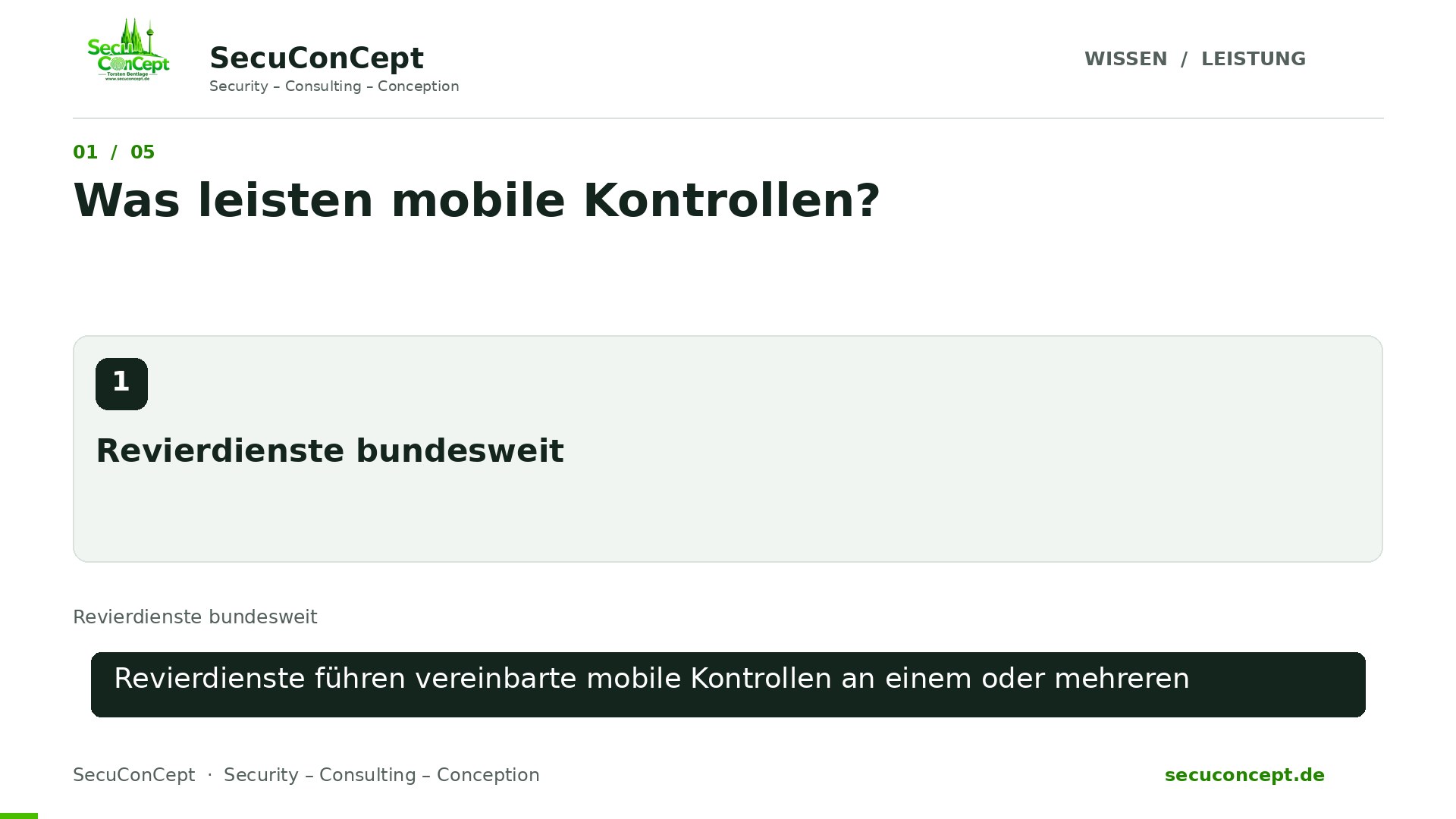 Vorschaubild: Revierdienste bundesweit