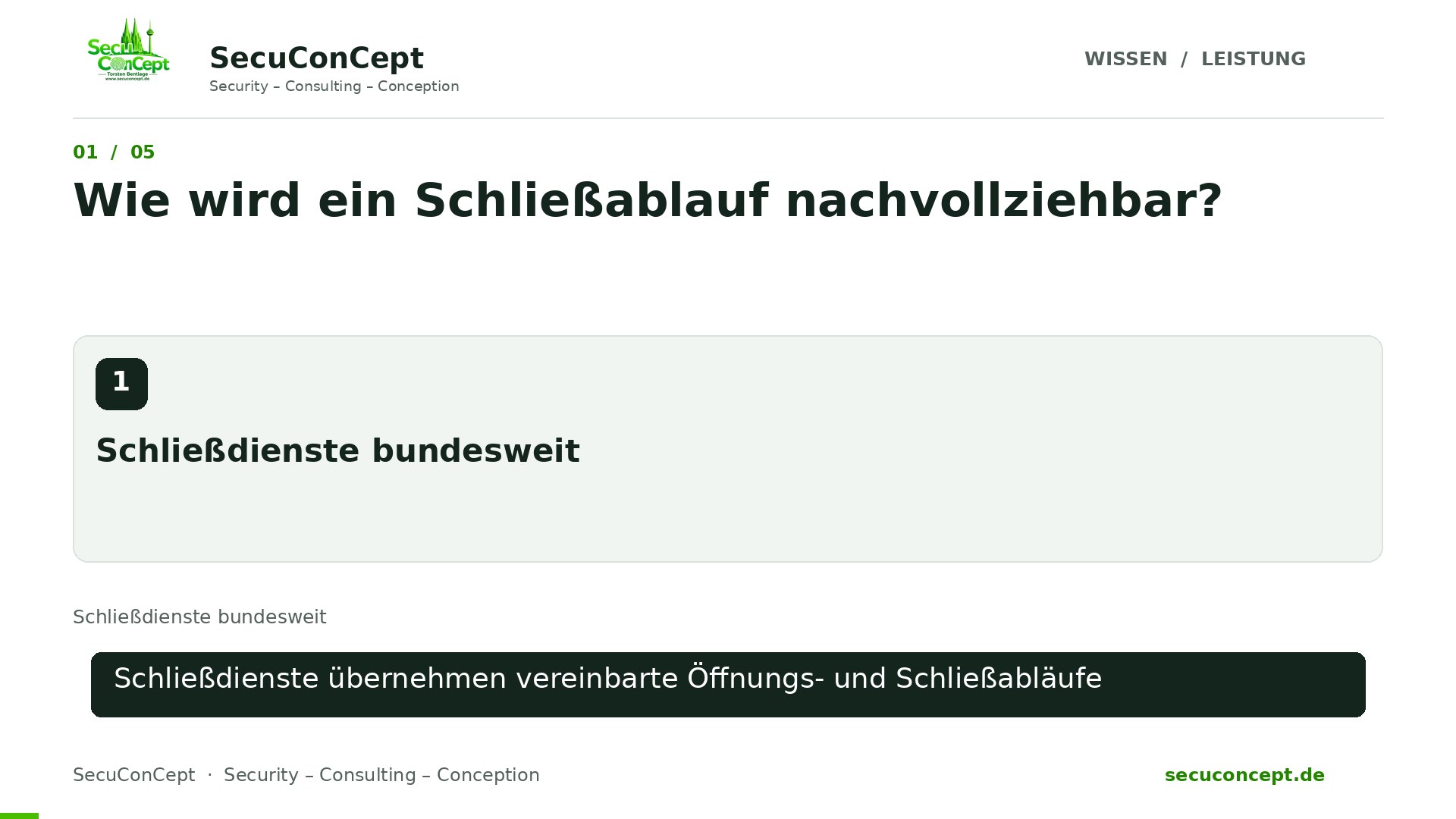Vorschaubild: Schließdienste bundesweit
