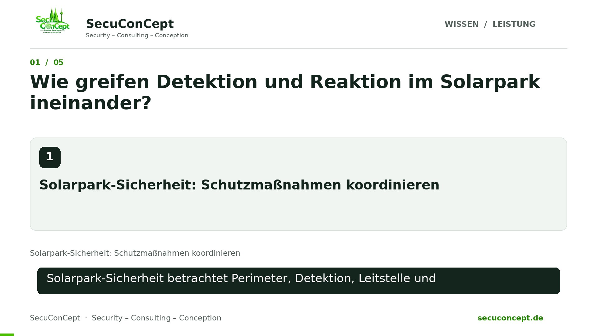 Vorschaubild: Solarpark-Sicherheit: Schutzmaßnahmen koordinieren