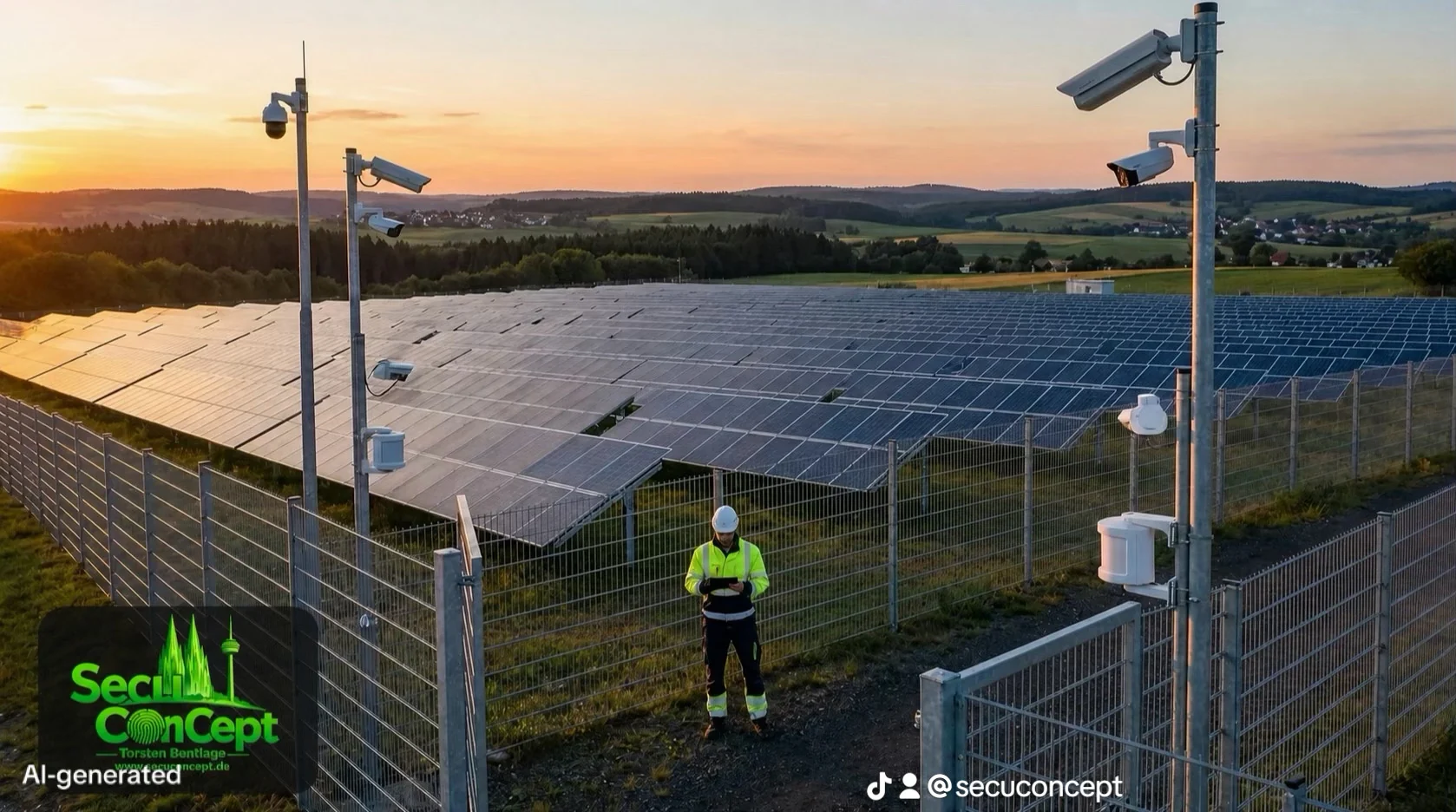 Symbolbild zu Solarpark- & PV-Sicherheit