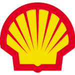 Logo von Shell mit rotem und gelbem Muschel-Design, das die Marke repräsentiert.