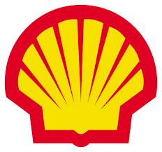 Logo von Shell mit rotem und gelbem Muschel-Design, das die Marke repräsentiert.