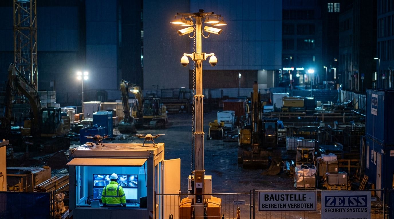 Baustellenbewachung mit Technik