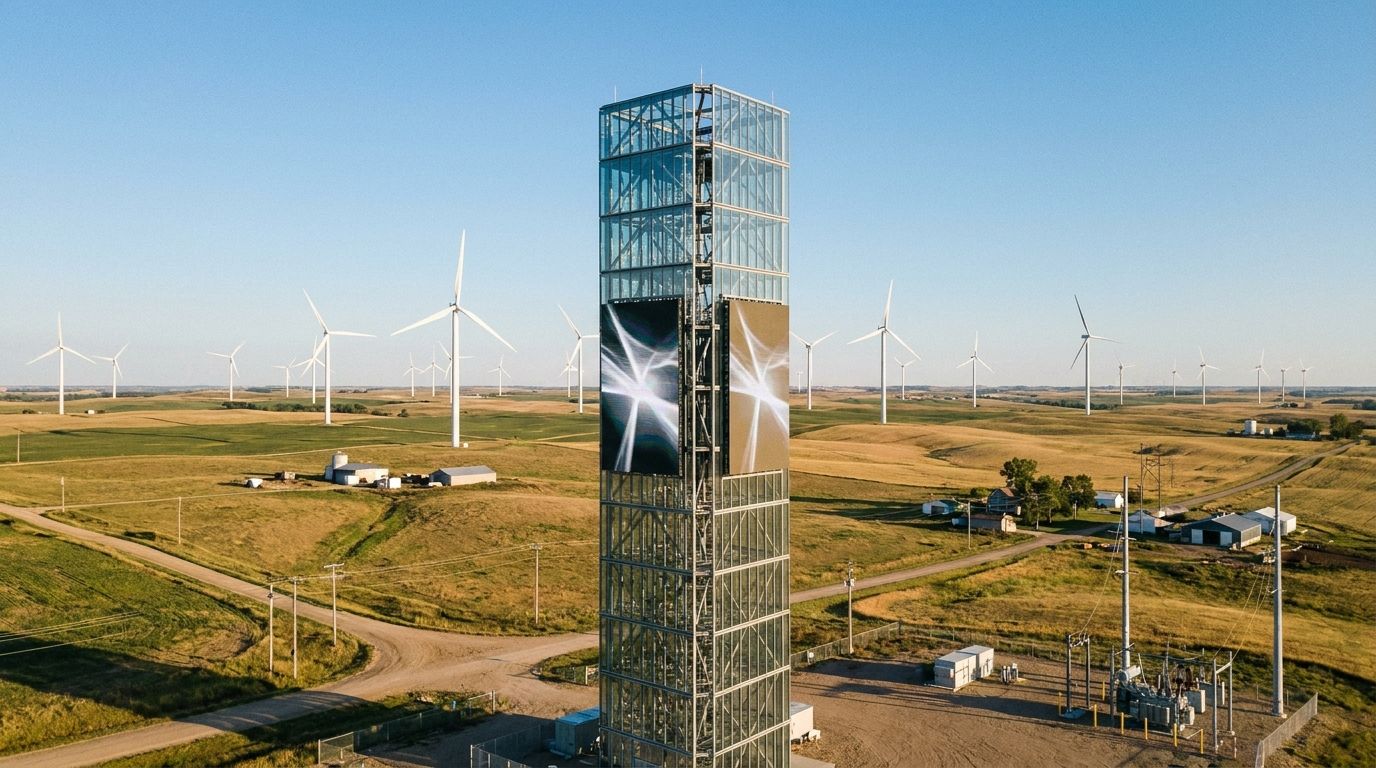 Videoturm in einem Windpark