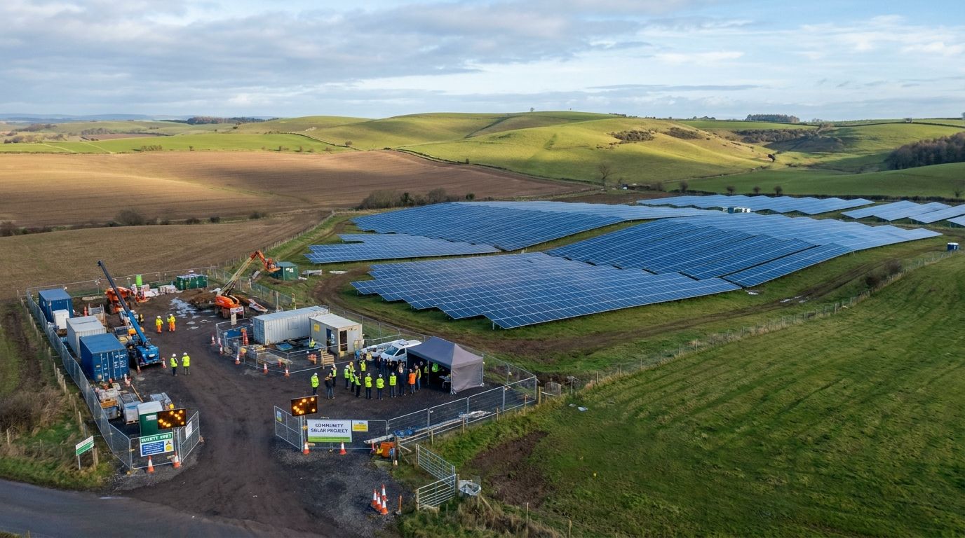 Dezentrale Energieanlage im ländlichen Raum