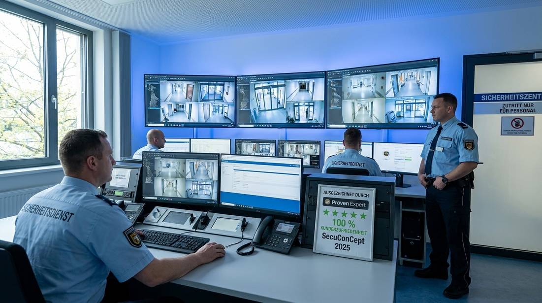 Sicherheitszentrale mit moderner Videoanalyse