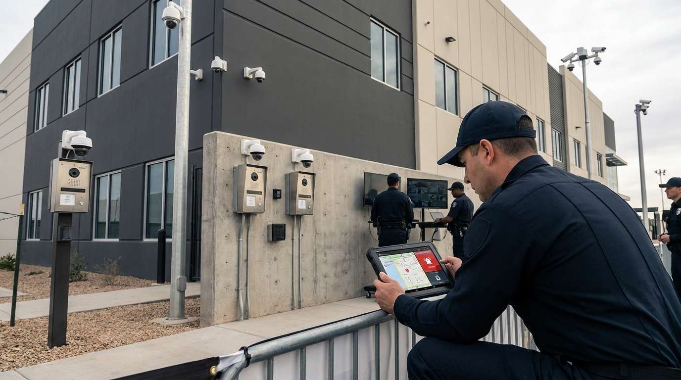 KI-gestützte Alarmanlage in Industrieumgebung
