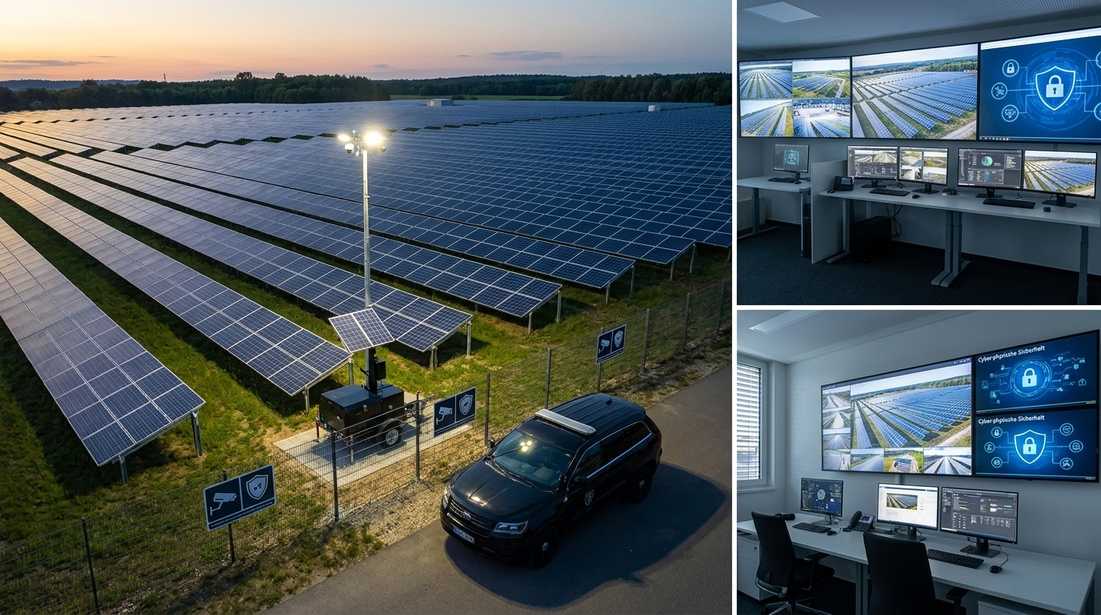 Sicherheitsüberwachung eines Solarparks