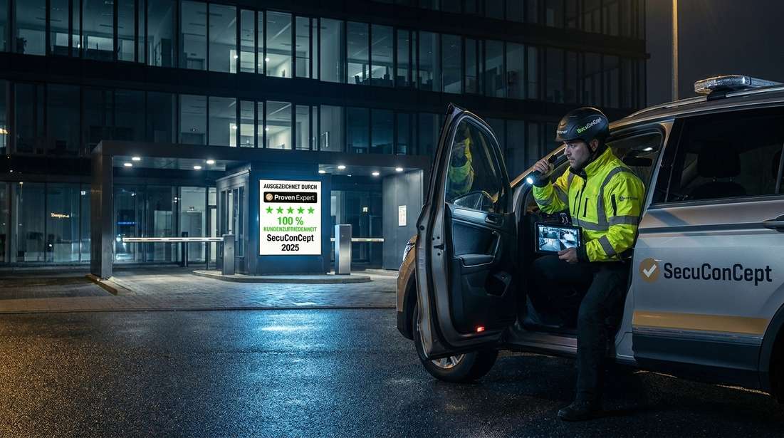Mobiler Sicherheitsdienst bei Kontrollfahrt