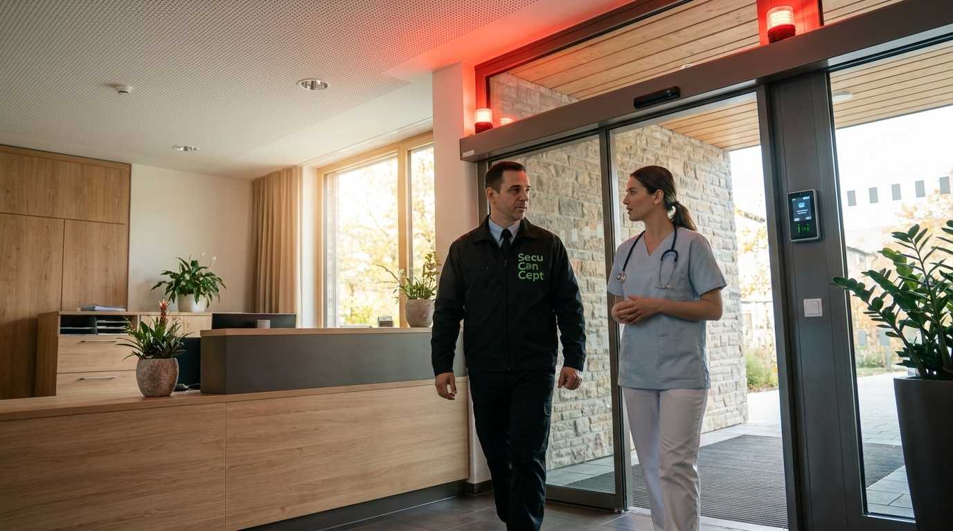 Pflegeheim mit moderner Zugangskontrolle