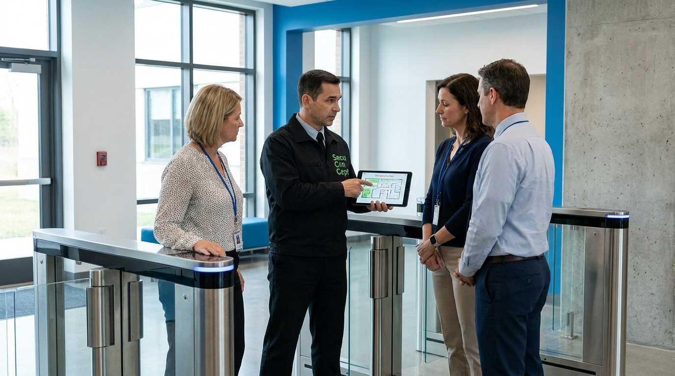 Besprechung eines Krisenteams an einer Schule