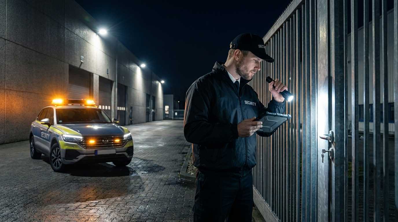 Mobiler Revierdienst auf einem Industriegelände